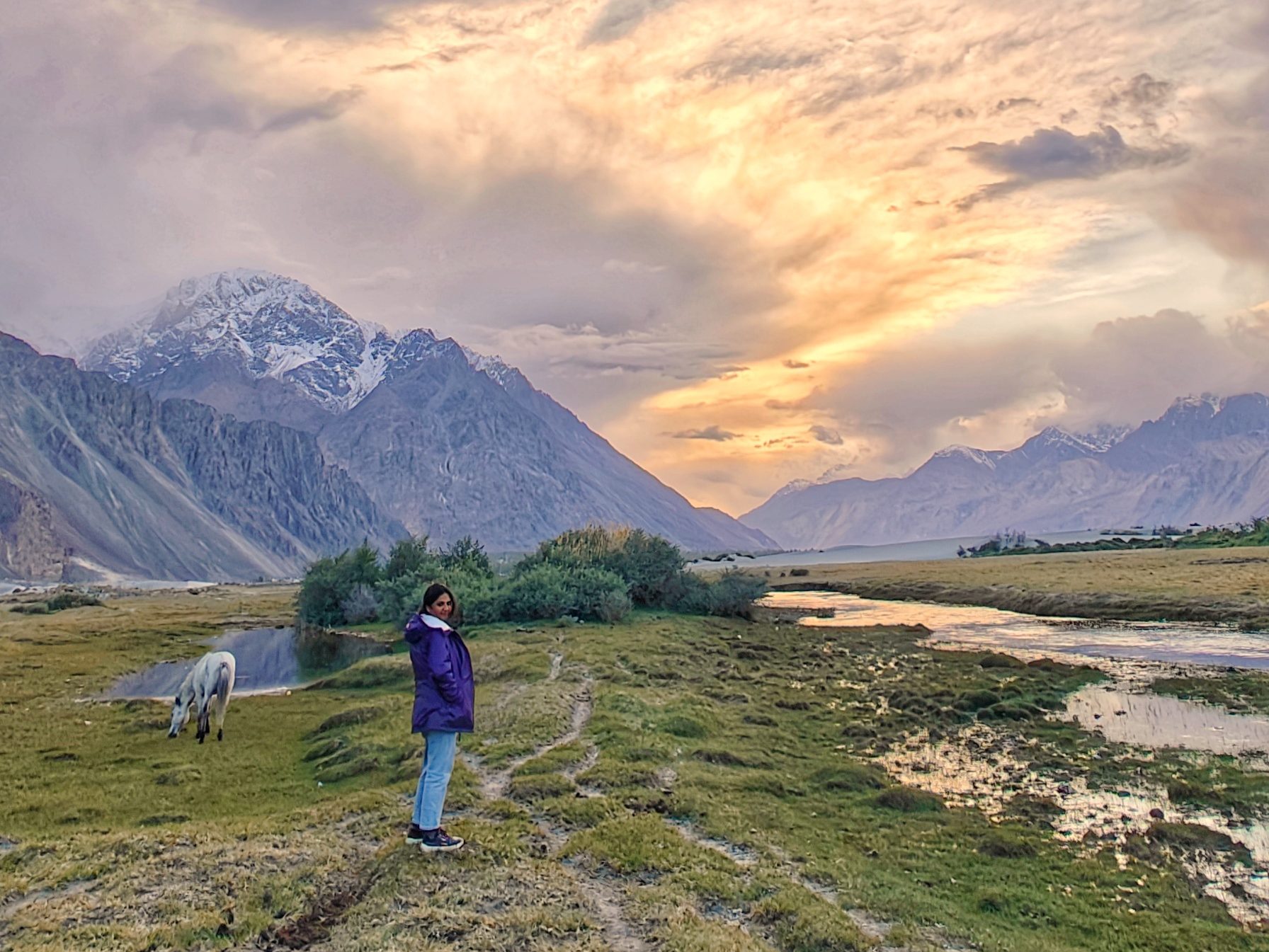 Sunset in Nubra Valley