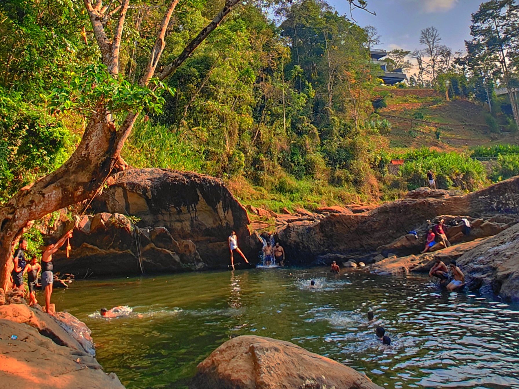 A hidden natural pool in Wayanad